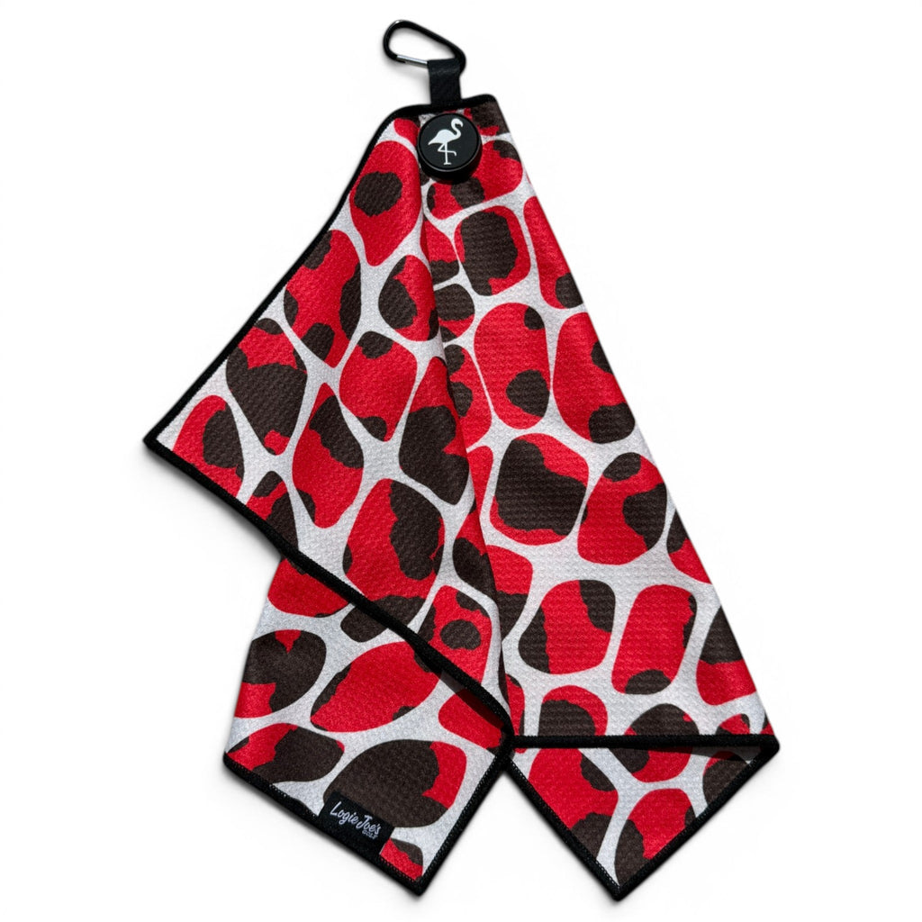 Wild Card Golf Towel | 24” x 16” Microfiber Towel | Magnetic Clip & Carabiner | Premium Golf Accessory