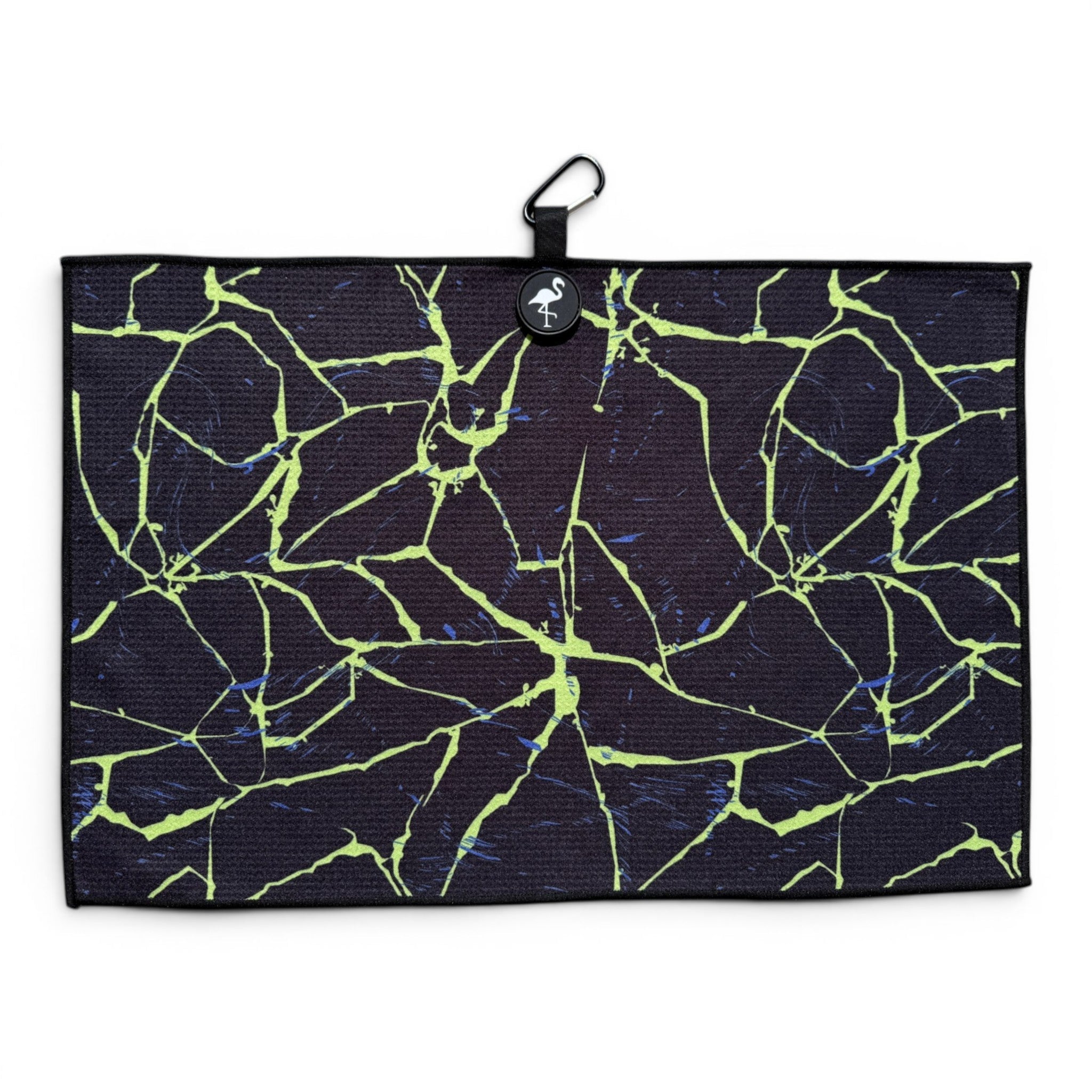 Lightning Strike Golf Towel | 24” x 16” Microfiber Towel | Magnetic Clip & Carabiner | Premium Golf Accessory