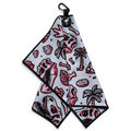 Fossil Golf Towel | 24” x 16” Microfiber Towel | Magnetic Clip & Carabiner | Premium Golf Accessory