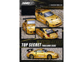 Nissan "Top Secret Thailand" 350Z RHD (Right Hand Drive) Gold Metallic with Graphics 1/64 Diecast Model Car by Inno Models