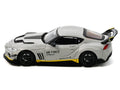 Toyota Supra (A90) WBK DarwinPro "Air Force" Matt Gray with Carbon Accents 1/64 Diecast Model Car by Inno Models