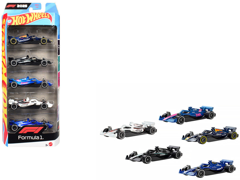 2025 Formula 1 World Championship 5 piece Set Diecast Model Cars by Hot Wheels
