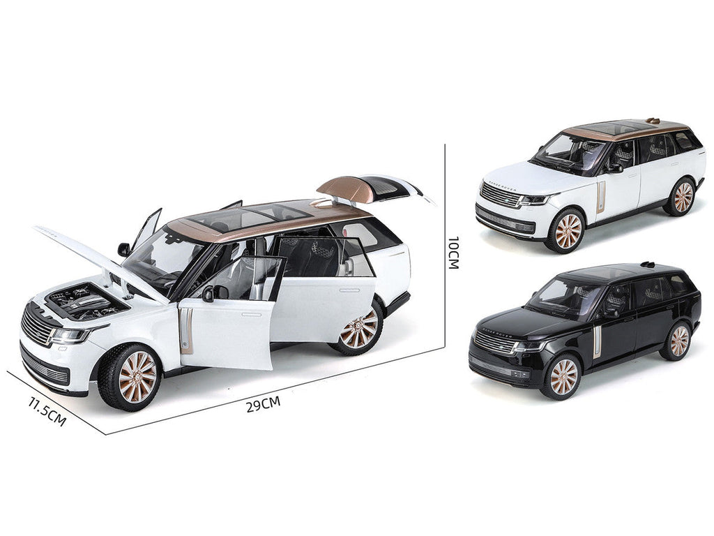 2022 Land Rover Range Rover SV Black Metallic with Moonroof 1/18 Diecast Model Car by Heimanba