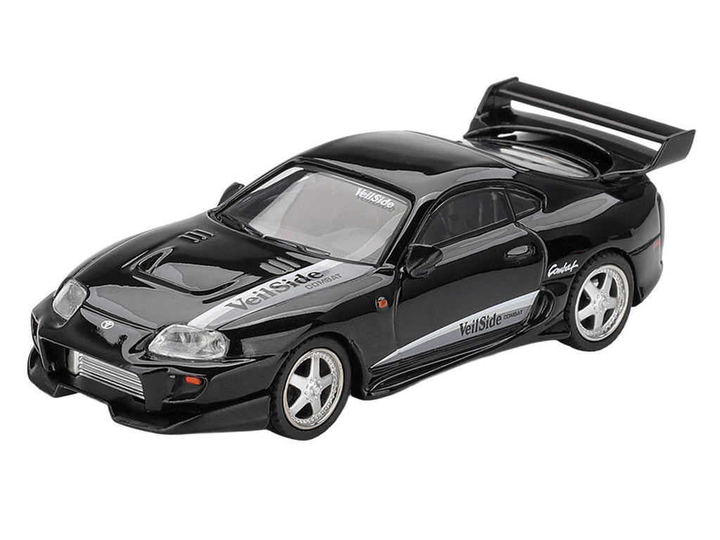 Toyota Supra "VeilSide Combat V-II" Black Limited Edition 1/64 Diecast Model Car by Mini GT