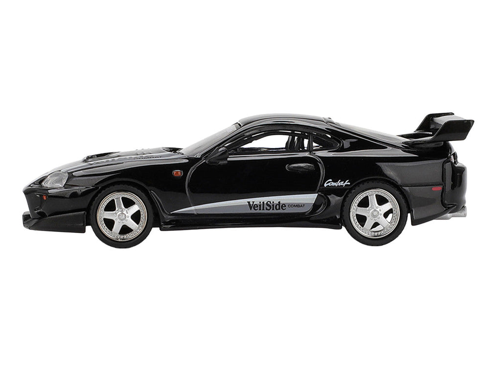 Toyota Supra "VeilSide Combat V-II" Black Limited Edition 1/64 Diecast Model Car by Mini GT