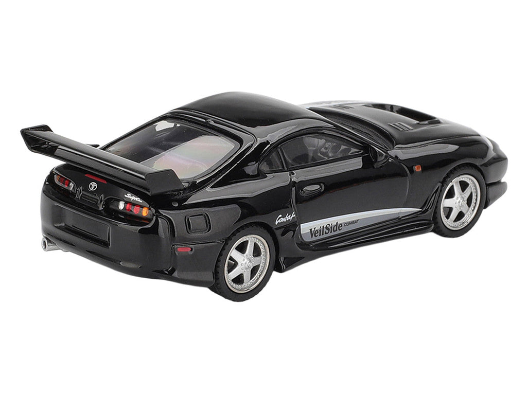 Toyota Supra "VeilSide Combat V-II" Black Limited Edition 1/64 Diecast Model Car by Mini GT