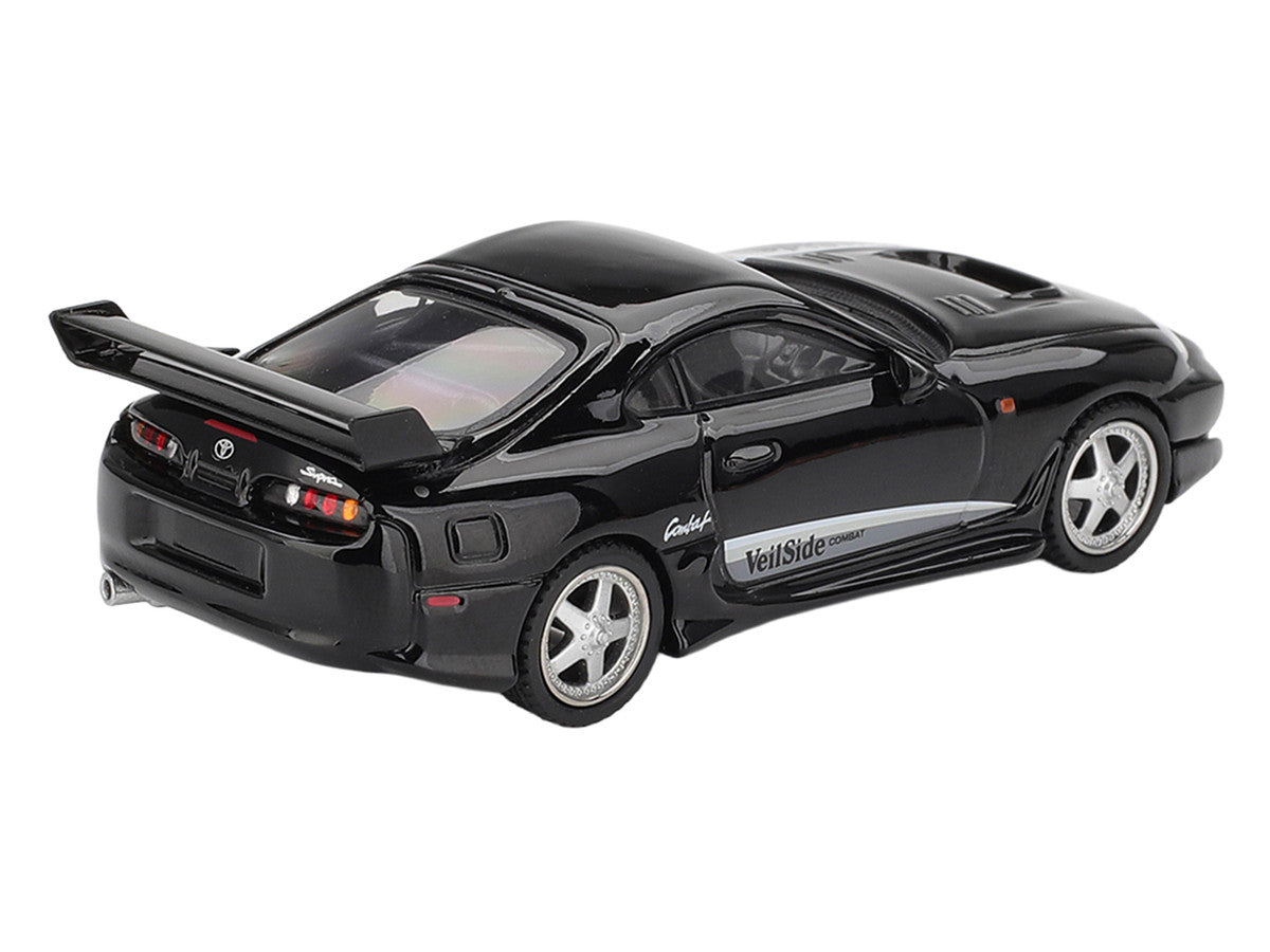 Toyota Supra "VeilSide Combat V-II" Black Limited Edition 1/64 Diecast Model Car by Mini GT