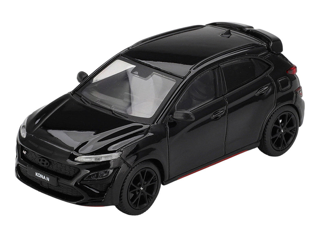 Hyundai Kona N Phantom Black Limited Edition 1/64 Diecast Model Car by Mini GT