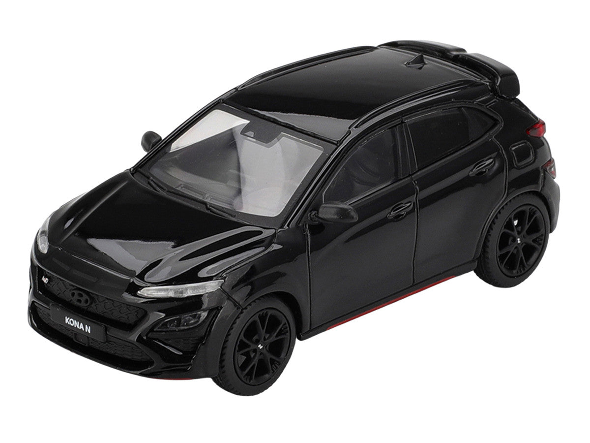 Hyundai Kona N Phantom Black Limited Edition 1/64 Diecast Model Car by Mini GT