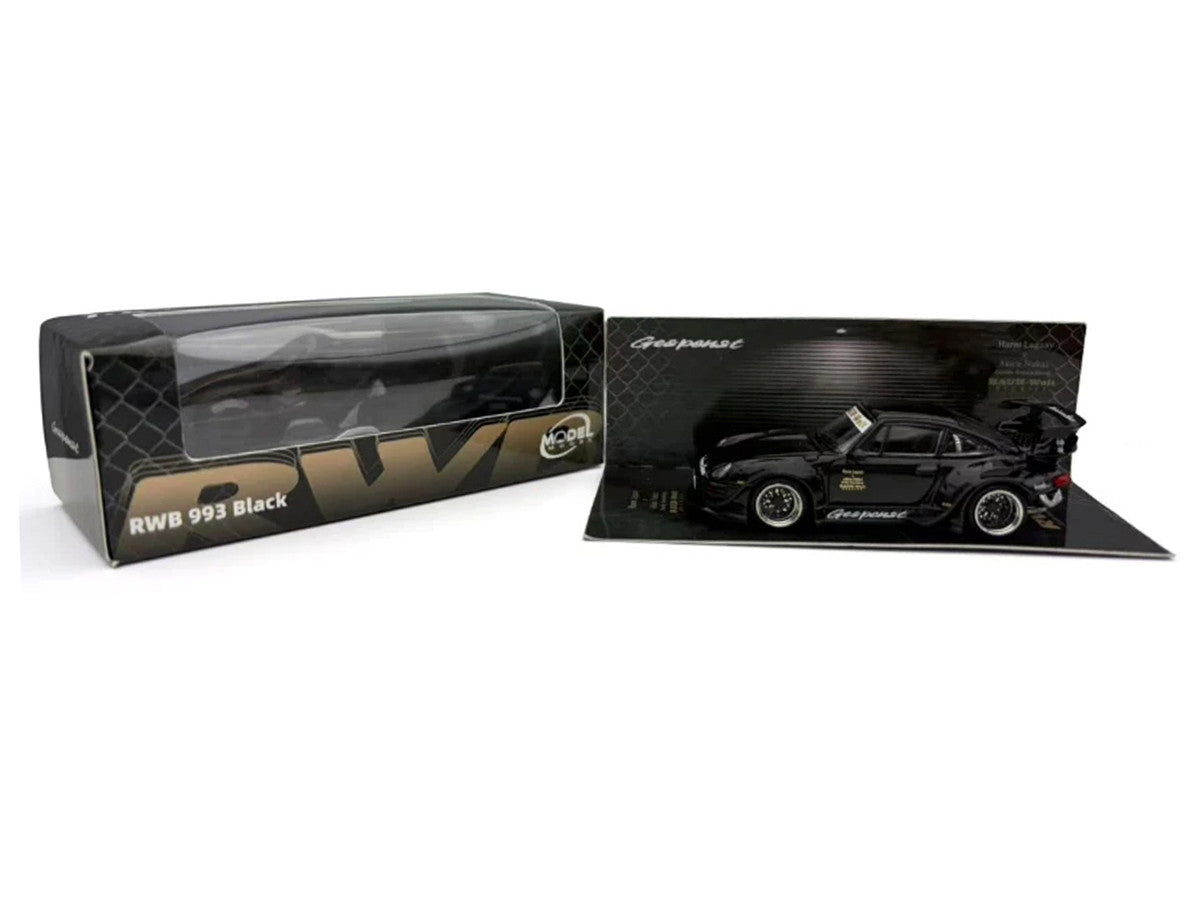 RWB 993 "Gespenst" Black 1/64 Diecast Model Car by Model Model