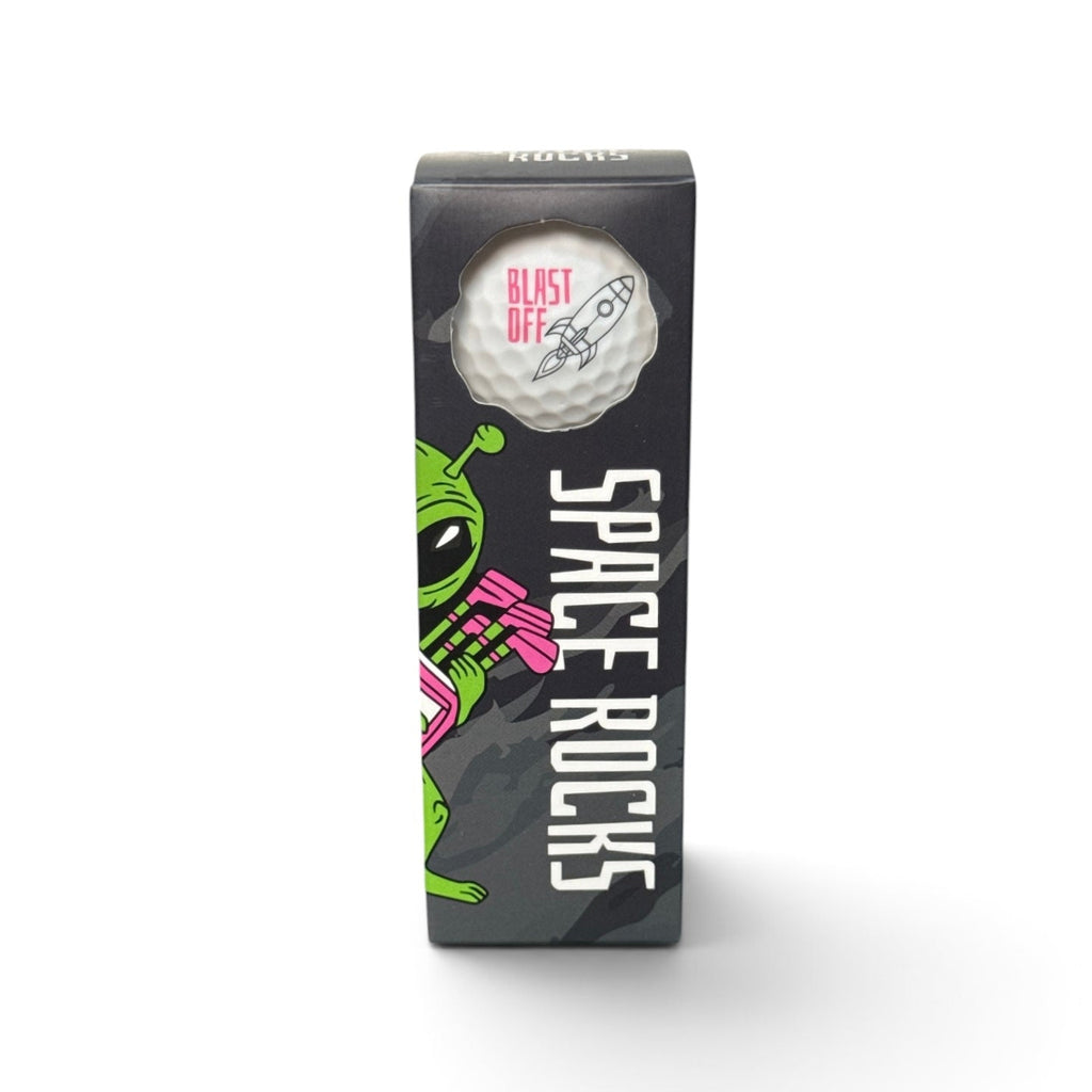 Space Rocks Distance Series Golf Balls | 2-Piece Surlyn Golf Balls | 12-Pack