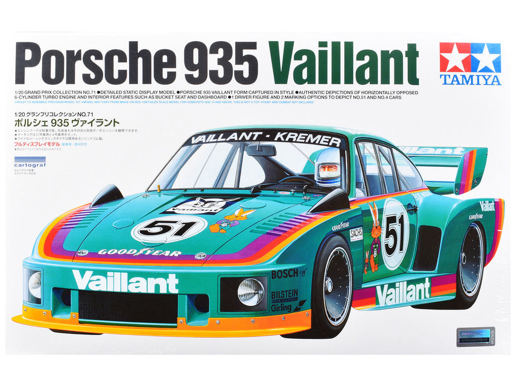 Model Kit Porsche 935 "Vaillant-Kremer" 1/24 Scale Model by Tamiya