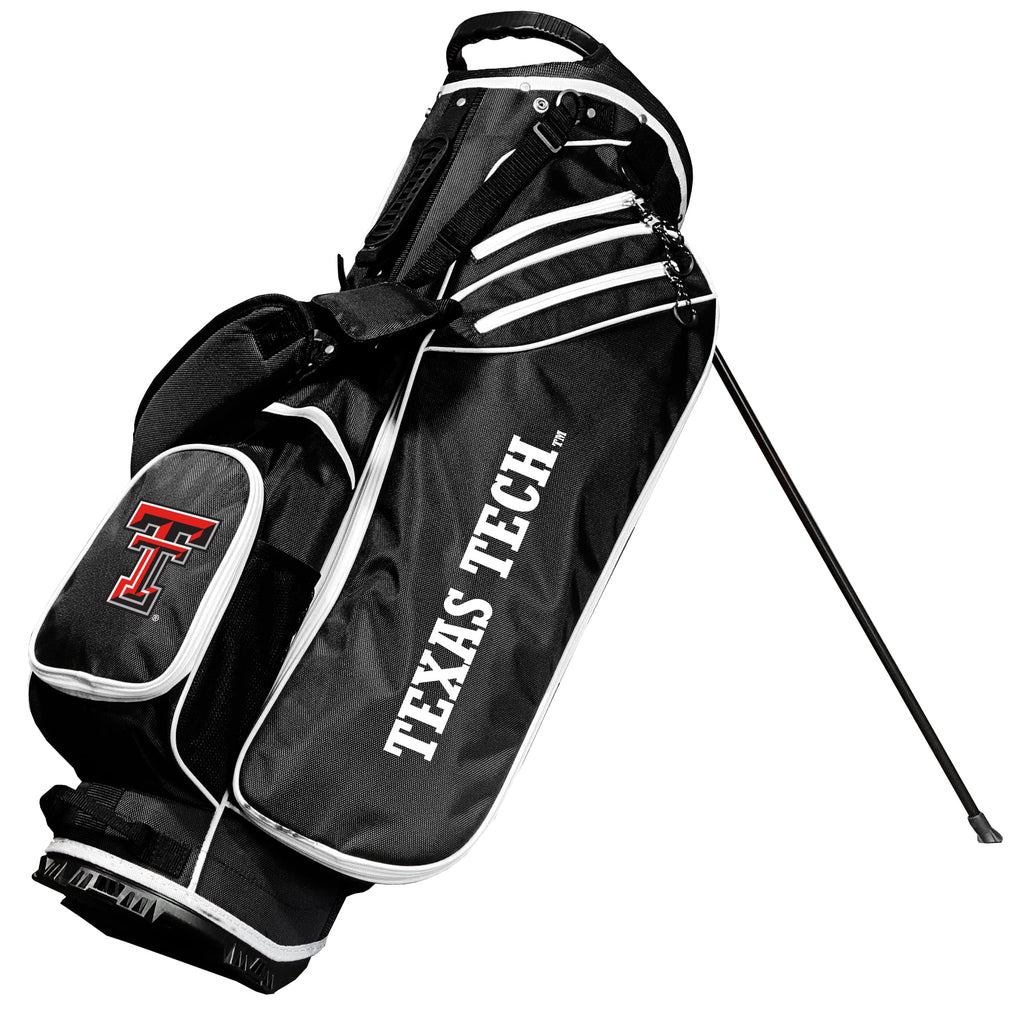 Team Golf NCAA Texas TECH Birdie Stand Golf Bag Lightweight 14-Way Club Divider Spring Action Stand Insulated Cooler Pocket Velcro Glove and Umbrella Holder & Padded Handles