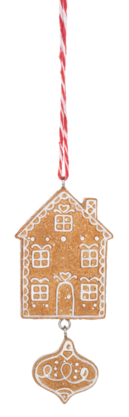 Gingerbread House Cookie Ornament - Ornament Dangle