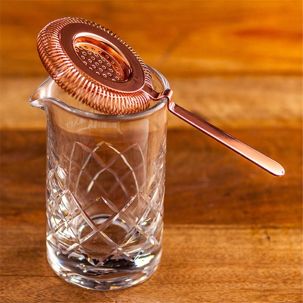 Luxury Stainless Steel Cocktail Strainer with Spring