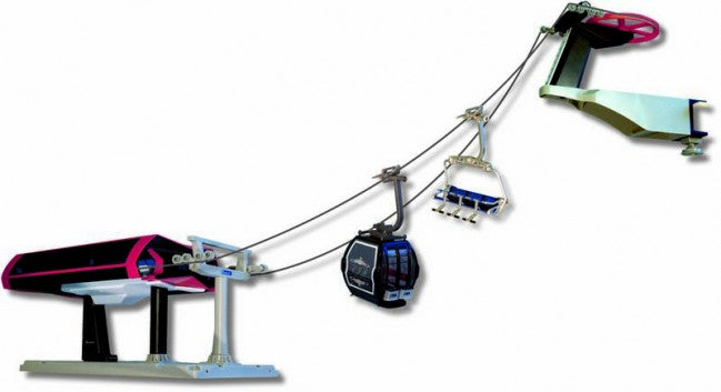 Classic Chairlift Set 1:32 Scale - Black/Red