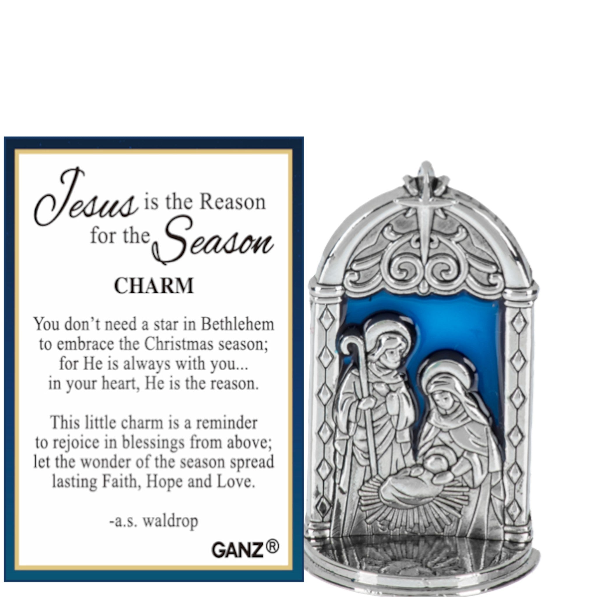 Jesus is the Reason for the Season Charm With Story Card
