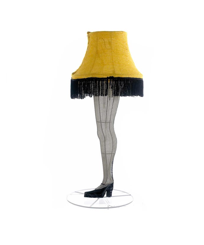 A Christmas Story 3D Tinsel Lighted Leg Lamp Lawn Decor
