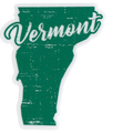Small Vinyl Sticker - Vermont State Rustic Green