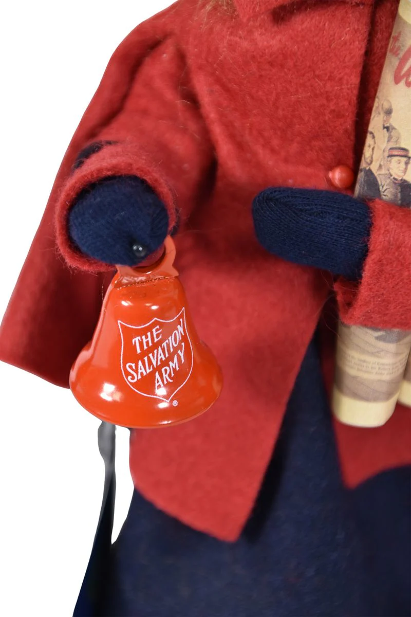 Salvation Army Girl with Bell Caroler
