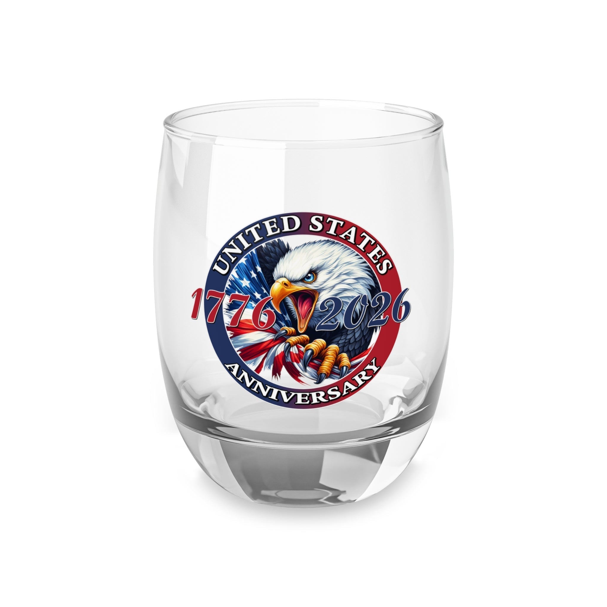 Patriotic Eagle 6 oz Whiskey Glass, 1776–2026 Edition