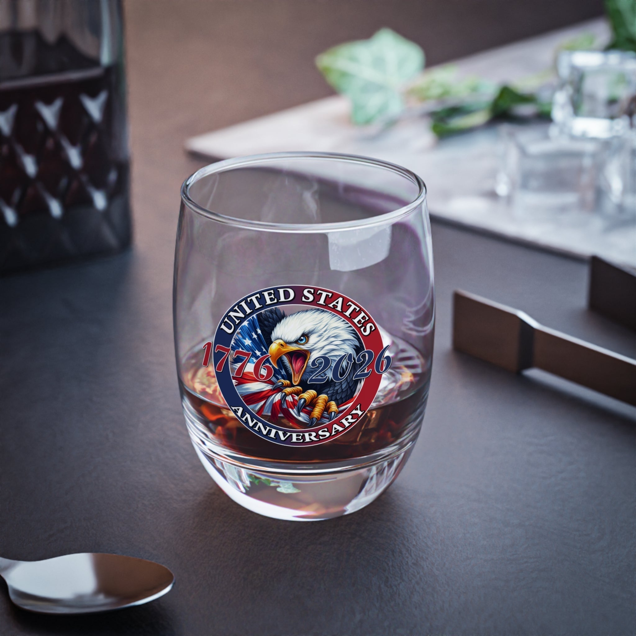 Patriotic Eagle 6 oz Whiskey Glass, 1776–2026 Edition