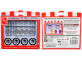Skill 2 Model Kit Wire Wheels and Whitewall Tires Set of 5 Pieces for 1/25 Scale Models by AMT