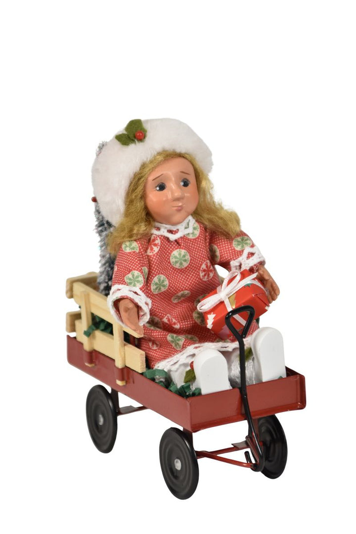 Toddler in Wagon