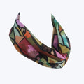 Stained Glass Design and Navy Headband/Scarf Set