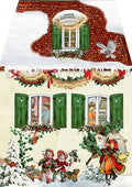 Miniature Advent Card - The Carolers' House