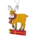 Dasher's Gift Box Bound: Hand-Painted Plywood Ornament