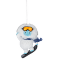 Yeti Snowboarder: A Legendary Winter Warrior Ornament