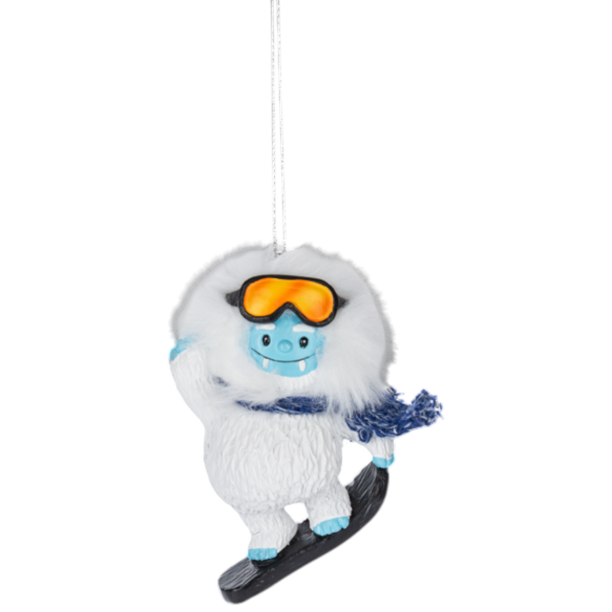 Yeti Snowboarder: A Legendary Winter Warrior Ornament