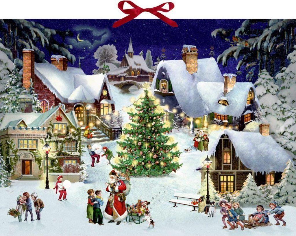 Village on the Hill - Wall Advent Calendar