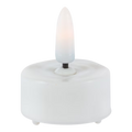 4-Piece Plastic LED Tealight Set with Bullet Flame