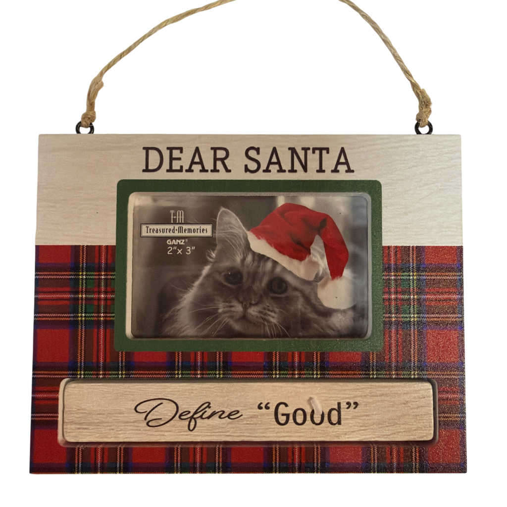 Pet Photo Frame Ornament - Dear Santa