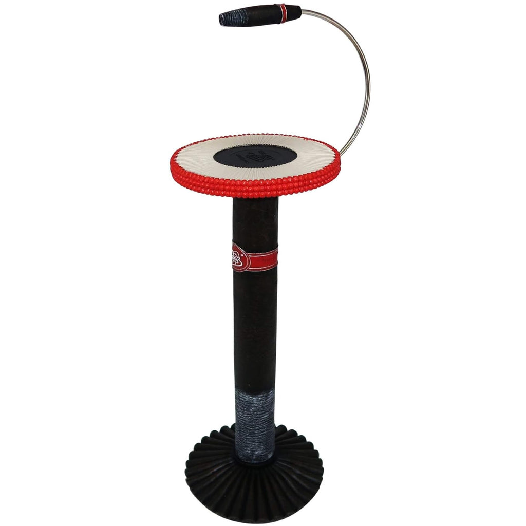 Stinky Cigar Hand Painted Stand & Ashtray Holder - Match Stick Design Tray 30" Tall Sculpture for Cigar Enthusiasts - Stainless Steel Carry Handle Novelty Cigar Accessories - Ashtray Not Included