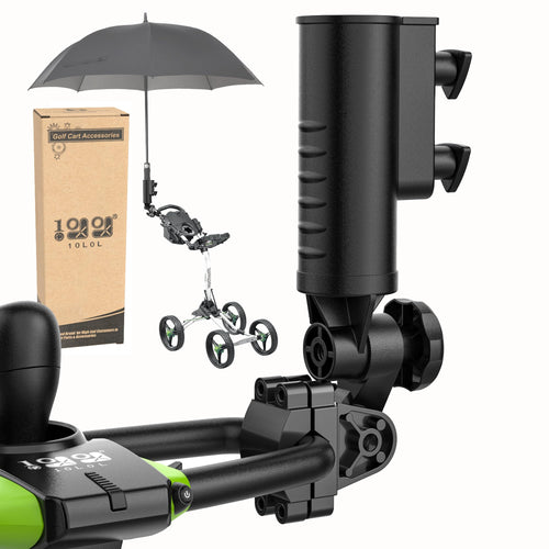 10L0L Heavy Duty Golf Push Cart Umbrella Holder Aluminium Alloy Base Super Strong Windproof Universal Umbrella Stand for Mobility Scooter Stroller Wheelchair Beach Chair