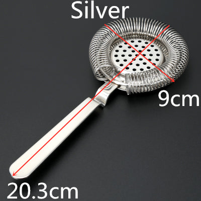 Luxury Stainless Steel Cocktail Strainer with Spring
