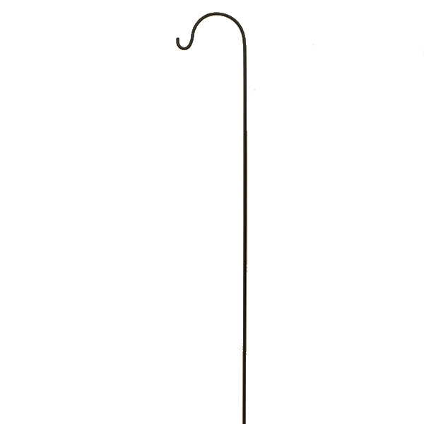 72-Inch High Wrought Iron Single Shepherd's Hook