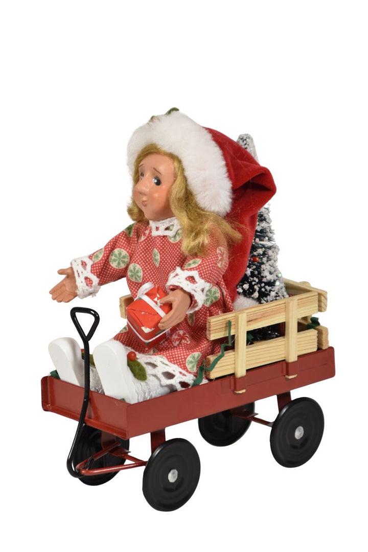 Toddler in Wagon