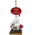 Smores Cat Talk Ornament - Spoiled Cat Lives Here