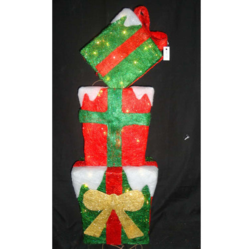 32 Inch Lighted Gift Box Display
