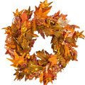 Autumn Glow Lighted Wreath