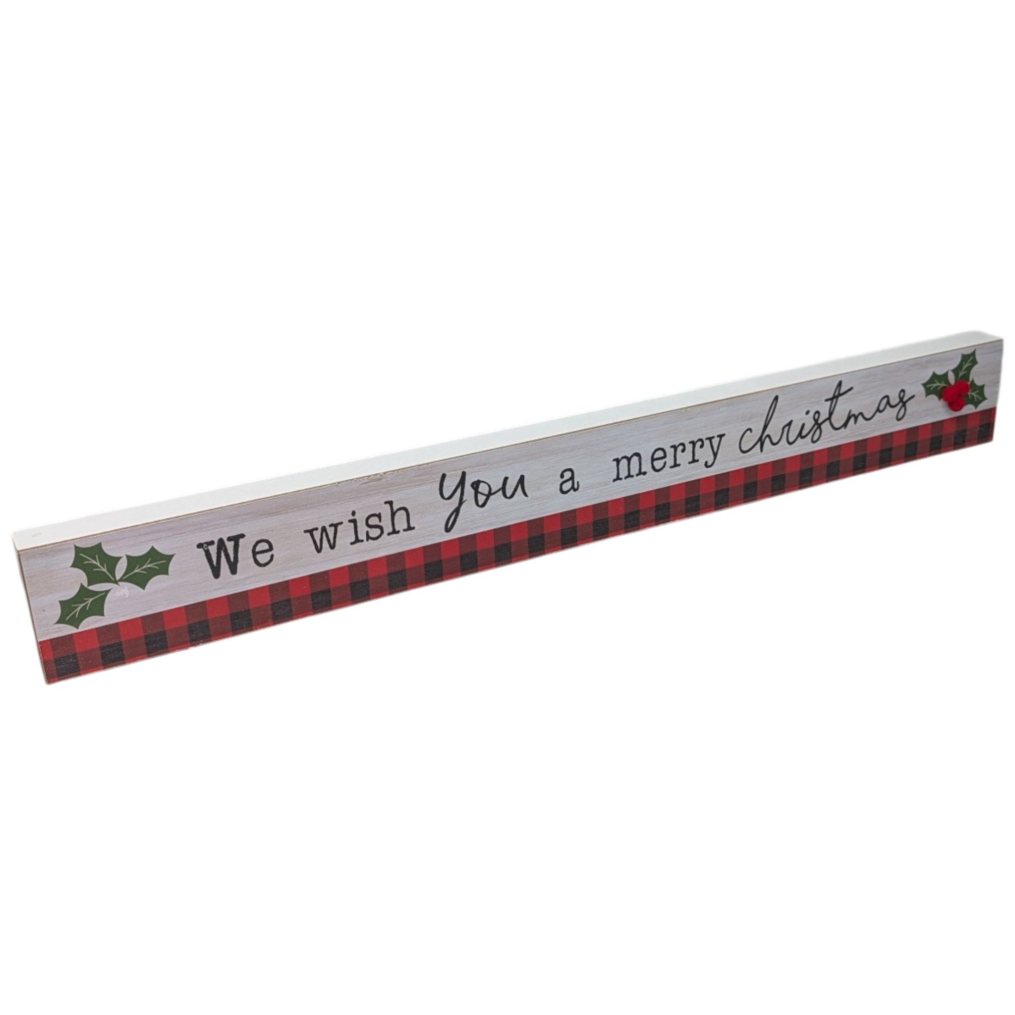 We Wish You a Merry Christmas - Tabletop Shelf Sitter