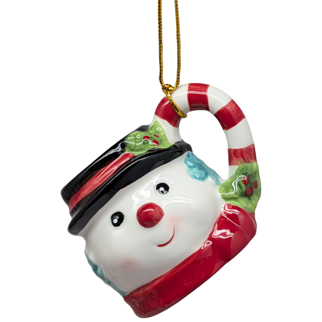 Holiday Icon Mug Ornament - Snowman