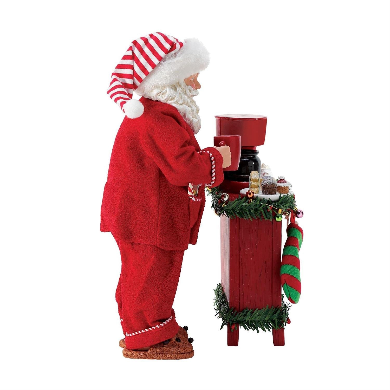 But First Coffee - Santa Figurine