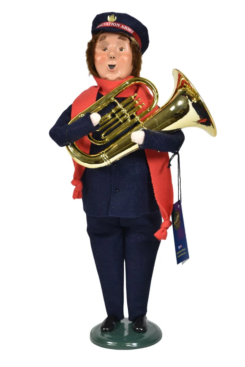 Salvation Army Man with Tuba Caroler