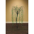 5 Foot Tall Green Multi Function LED Willow Tree