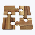 Acacia Wood Jigsaw Puzzle Charcuterie  / Coaster Set